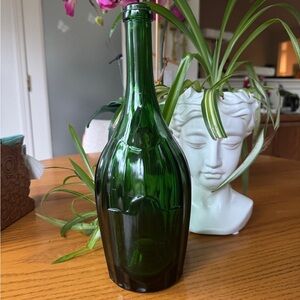 Elegant Green Glass Vase